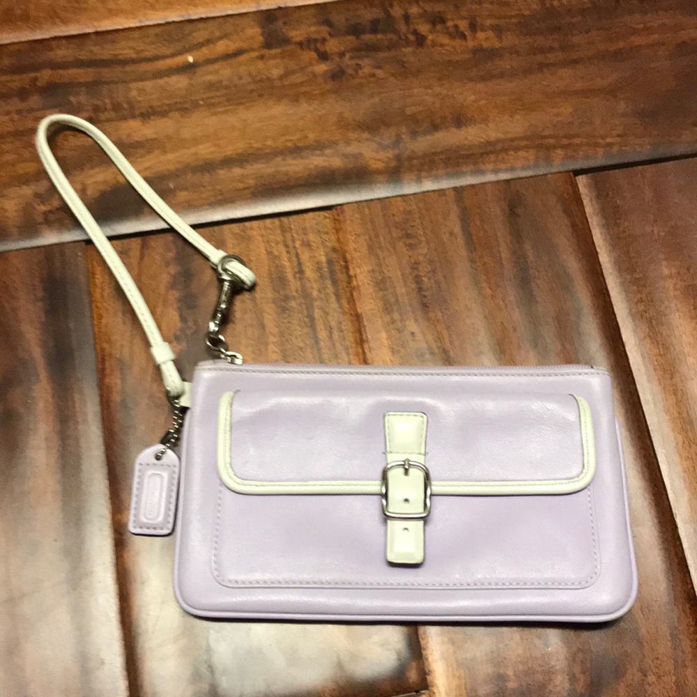 Coach wristlet light purple